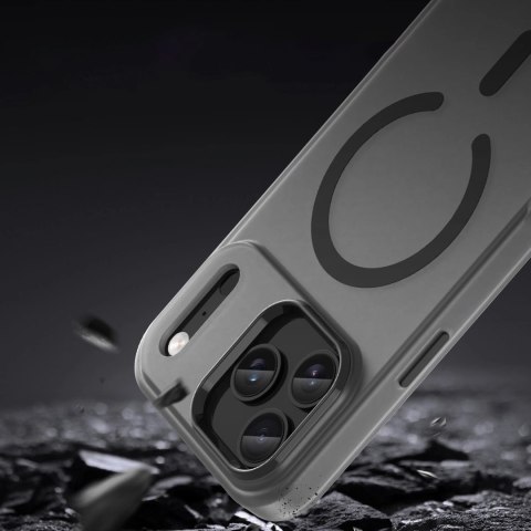 Etui Magnetic Abrasive na iPhone 17 Pro kompatybilne z MagSafe - matowe czarne