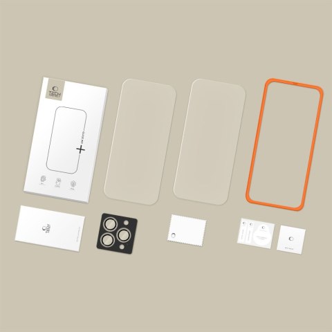 SZKŁO HARTOWANE TECH-PROTECT EASY SET+ 3-PACK IPHONE 16 PRO / 17 PRO CLEAR