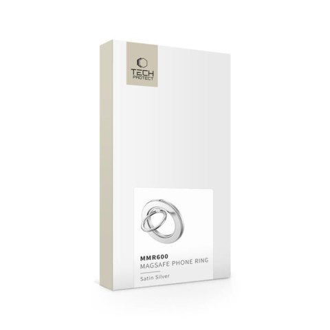 TECH-PROTECT MMR600 MAGNETIC MAGSAFE PHONE RING SATIN SILVER