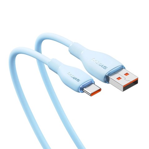 Kabel Baseus Pudding 100W USB-A - USB-C 2m - niebieski