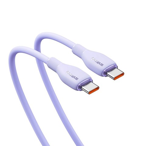 Kabel Baseus Pudding 100W USB-C - USB-C 2m - fioletowy