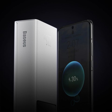 Powerbank Baseus EnerFill FP41 30000mAh 22.5W z kablem Baseus Simple USB-A - USB-C 3A 30cm - biały