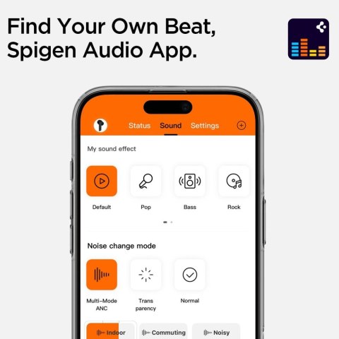 SPIGEN SA2400 ANC IN-EAR EARPHONE BLACK