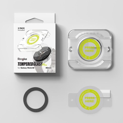 SZKŁO HARTOWANE RINGKE TEMPERED GLASS PRO 2-PACK GALAXY WATCH 8 (40 MM) CLEAR