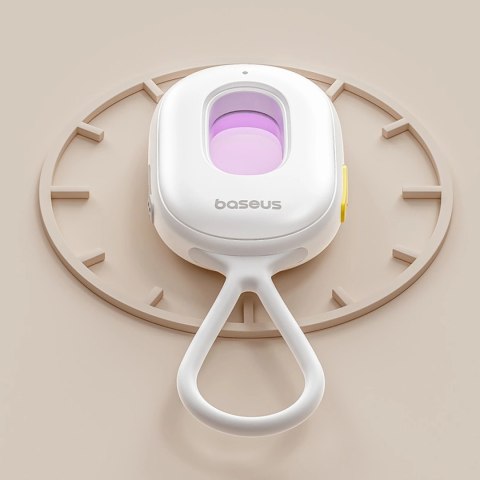 Wykrywacz ukrytych kamer Baseus Heyo Series II z alarmem i mini latarką + kabel Baseus Simple USB-A - USB-C - biały
