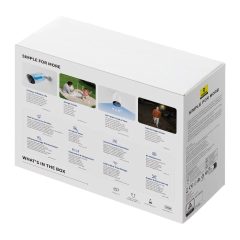 Zewnętrzna kamera Baseus Security B1 2K - biała