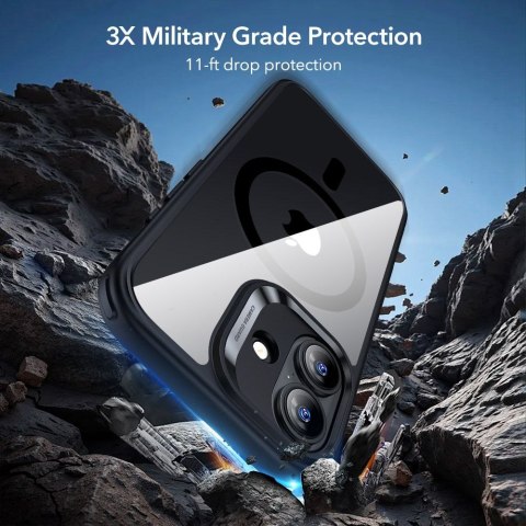 ESR CLASSIC HYBRID MAGSAFE & TEMPERED GLASS IPHONE 17 CLEAR/BLACK