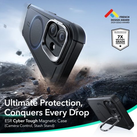 ESR CYBER KICKSTAND MAGSAFE IPHONE 17 BLACK