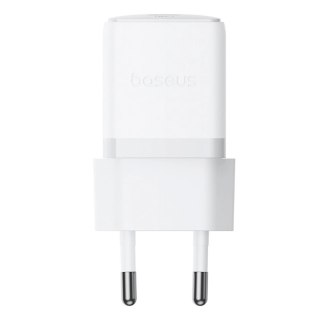 Ładowarka sieciowa Baseus Palm 1C 20W (z kablem Baseus Mini White USB-C 60W (20V/3A) 1m) - biała