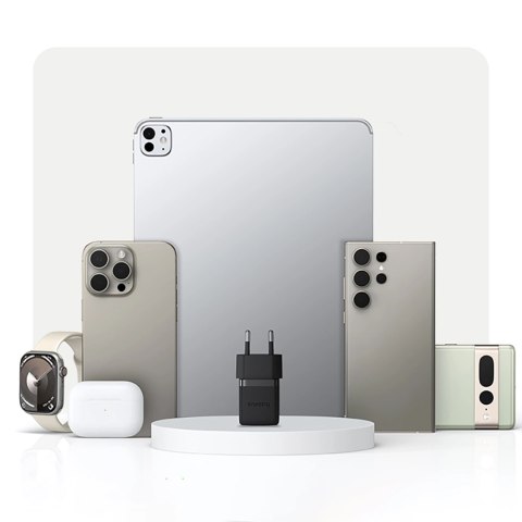 Ładowarka sieciowa Baseus Palm 1C 20W (z kablem Baseus Mini White USB-C 60W (20V/3A) 1m) - czarna