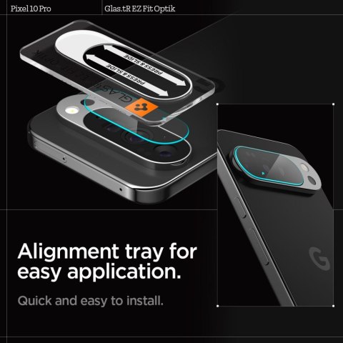 OSŁONA APARATU SPIGEN OPTIK GLAS.TR CAMERA PROTECTOR 2-PACK GOOGLE PIXEL 10 PRO CRYSTAL CLEAR