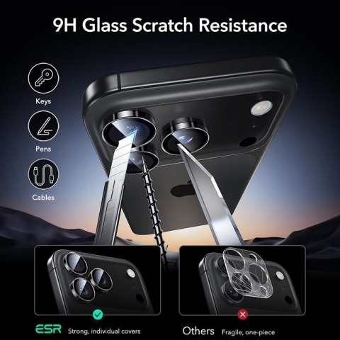 OSŁONA NA APARAT ESR ARMORITE CAMERA PROTECTOR IPHONE 14 PRO / PRO MAX / 15 PRO / PRO MAX / 16 PRO / PRO MAX / 17 PRO / PRO MAX 