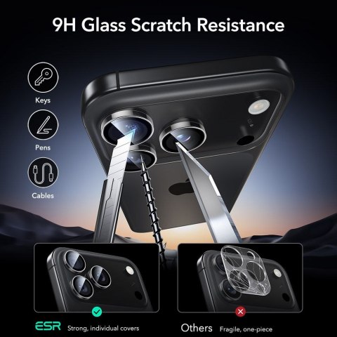 OSŁONA NA APARAT ESR ARMORITE CAMERA PROTECTOR IPHONE 14 PRO / PRO MAX / 15 PRO / PRO MAX / 16 PRO / PRO MAX / 17 PRO / PRO MAX 