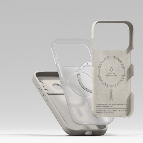 RINGKE SILICONE MAGNETIC MAGSAFE IPHONE 17 PRO STONE