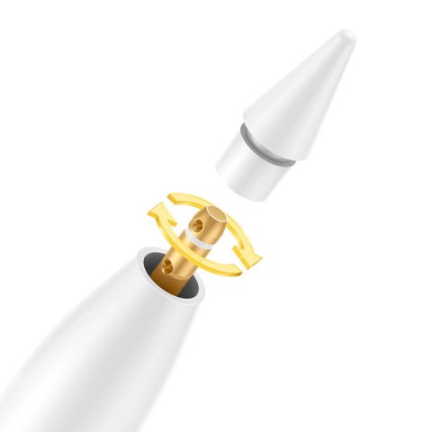 Rysik aktywny Baseus Smooth Writing 3 ładowany przewodowo stylus (wersja z wykrywaniem kąta pisania) - biały