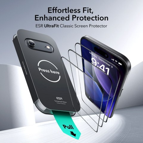 SZKŁO HARTOWANE ESR ULTRAFIT TEMPERED GLASS 2-PACK IPHONE 17 AIR CLEAR