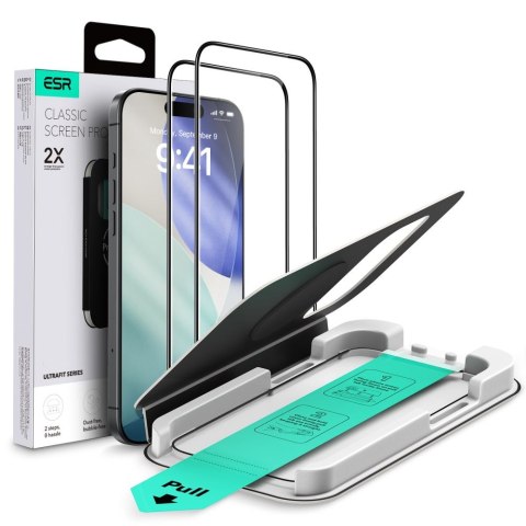 SZKŁO HARTOWANE ESR ULTRAFIT TEMPERED GLASS 2-PACK IPHONE 17 PRO CLEAR