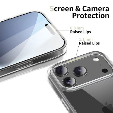 Etui Tech-Protect FlexAir Hybrid na iPhone 17 Pro - przezroczyste