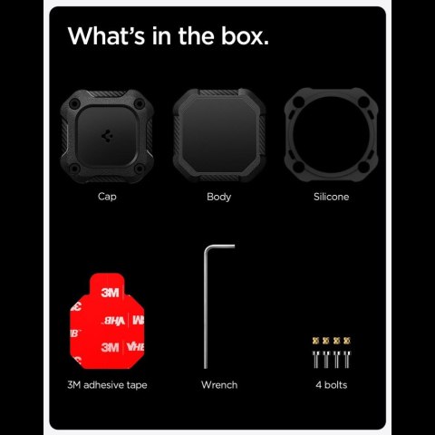 SPIGEN TOUGH ARMOR APPLE AIRTAG 1 / 2 BLACK