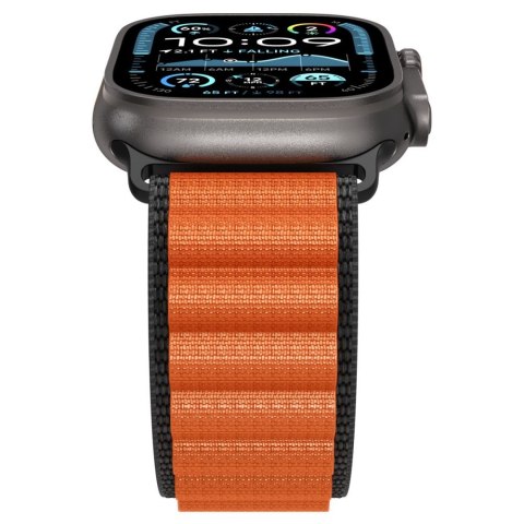 SPIGEN WBF1 BAND APPLE WATCH 6 / 7 / 8 / 9 / 10 / SE / ULTRA 1 / 2 (44 / 45 / 46 / 49 MM) BLACK/ORANGE