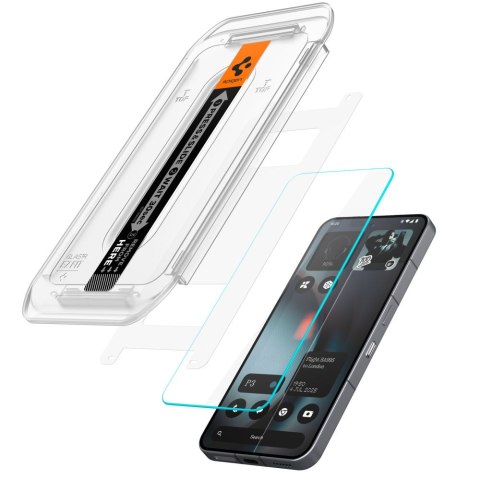 SZKŁO HARTOWANE SPIGEN GLAS.TR "EZ FIT" 2-PACK NOTHING PHONE 3 CLEAR