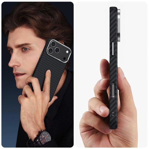 TECH-PROTECT ION CARBON MAGSAFE IPHONE 17 PRO MAX BLACK/SILVER