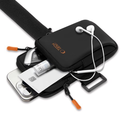 TECH-PROTECT M7 UNIVERSAL SPORT ARMBAND BLACK/ORANGE