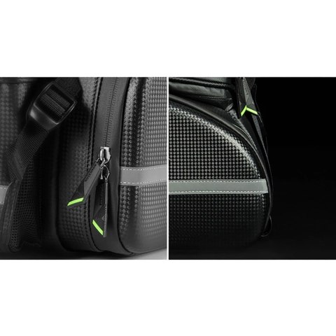 Torba rowerowa Rockbros A6-6 na bagażnik 35 l z rozkładanymi kieszeniami - czarna