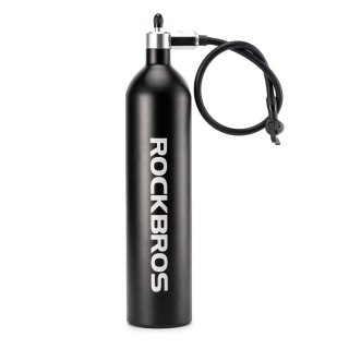 Zbiornik ciśnieniowy Rockbros do pompowania opon bezdętkowych tubeless 200 PSI 1.2l - czarny