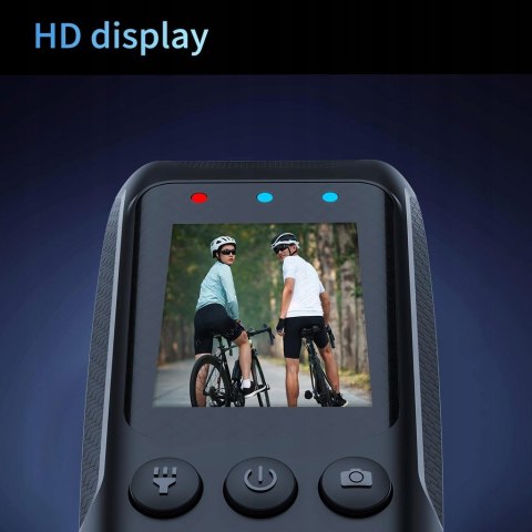 Kamera rowerowa motor 4K z EIS, Anti-Shake, ekran 2.0, pilot i karta 64GB
