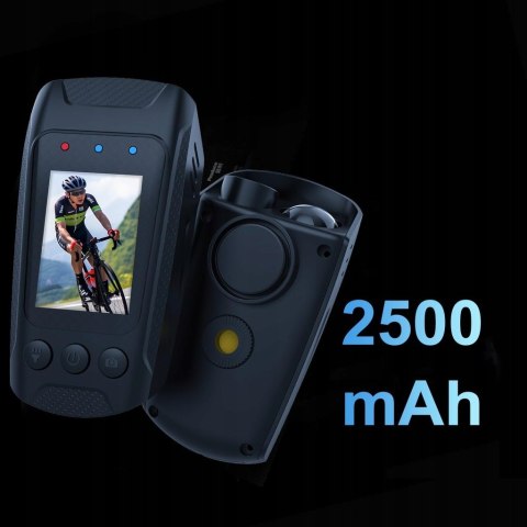 Kamera rowerowa motor 4K z EIS, Anti-Shake, ekran 2.0, pilot i karta 64GB