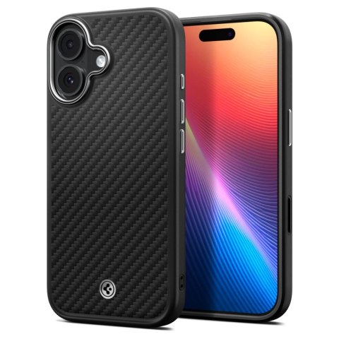 SPIGEN ENZO ARAMID "T" MAG MAGSAFE IPHONE 17 BLACK/SILVER