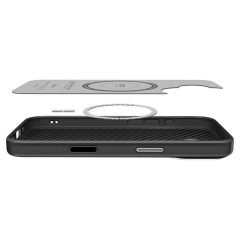SPIGEN ENZO ARAMID "T" MAG MAGSAFE IPHONE 17 BLACK/SILVER