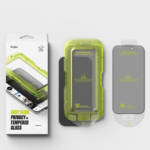 SZKŁO PRYWATYZUJĄCE RINGKE EASY SLIDE 2-PACK IPHONE 17 PRIVACY