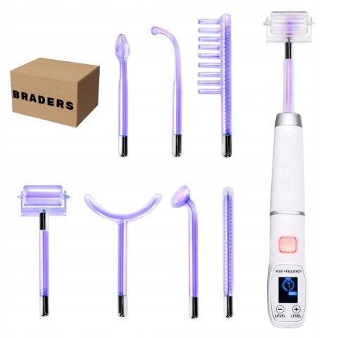 Urządzenie Kosmetyczne Darsonval 7 Pelot NAJMOCNIEJSZY PROFESJONALNY twarz