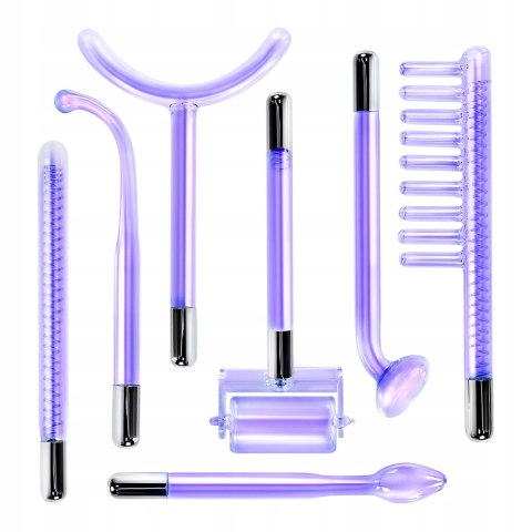 Urządzenie Kosmetyczne Darsonval 7 Pelot NAJMOCNIEJSZY PROFESJONALNY twarz