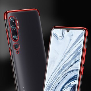 Etui żelowe z metaliczną ramką do Xiaomi Mi Note 10 / Mi Note 10 Pro niebieski