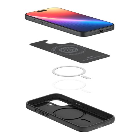 Etui Spigen Thin Fit MagSafe na iPhone 17 - czarne