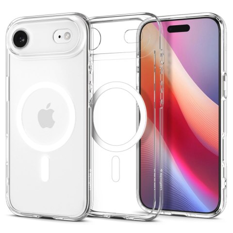 Etui Spigen Ultra Hybrid MagSafe na iPhone 17 Air - przezroczysto-białe