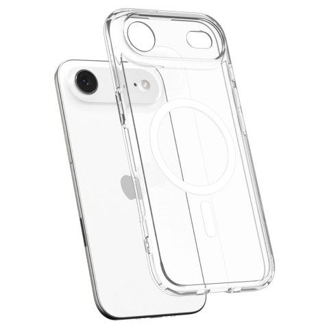 Etui Spigen Ultra Hybrid MagSafe na iPhone 17 Air - przezroczysto-białe