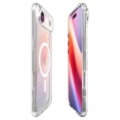 Etui Spigen Ultra Hybrid MagSafe na iPhone 17 Air - przezroczysto-białe