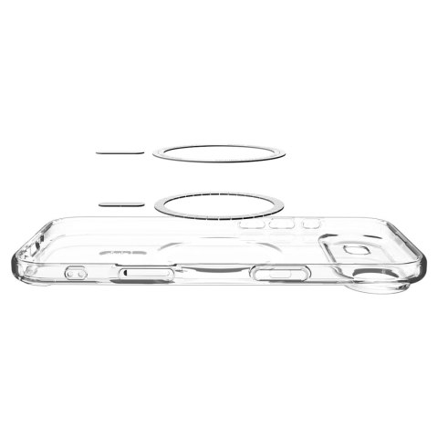 Etui Spigen Ultra Hybrid MagSafe na iPhone 17 Air - przezroczysto-białe