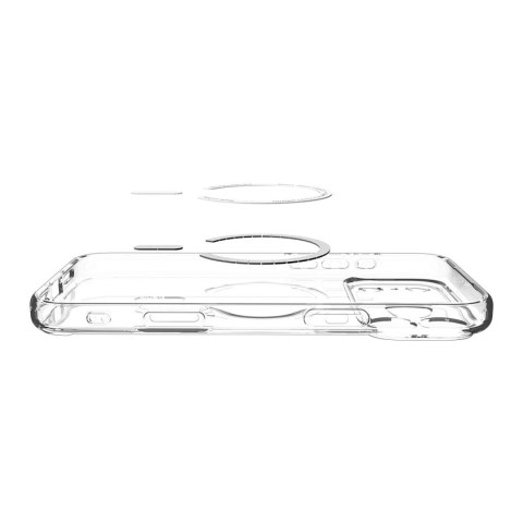 Etui Spigen Ultra Hybrid MagSafe na iPhone 17 Pro Max - przezroczysto-białe