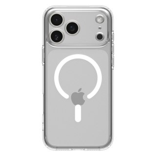 Etui Spigen Ultra Hybrid MagSafe na iPhone 17 Pro - przezroczysto-białe