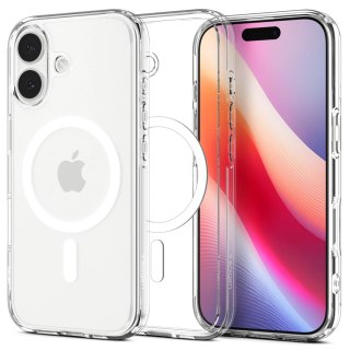 Etui Spigen Ultra Hybrid MagSafe na iPhone 17 - przezroczysto-białe
