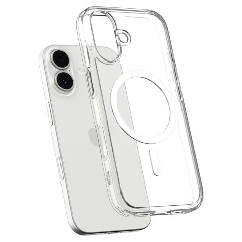 Etui Spigen Ultra Hybrid MagSafe na iPhone 17 - przezroczysto-białe