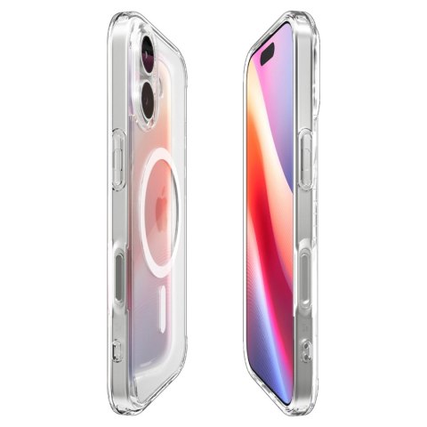 Etui Spigen Ultra Hybrid MagSafe na iPhone 17 - przezroczysto-białe