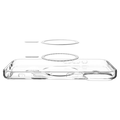 Etui Spigen Ultra Hybrid MagSafe na iPhone 17 - przezroczysto-białe