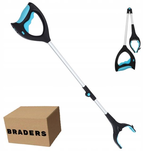 Chwytak do podnoszenia śmieci i liści 82cm składany z LED i magnesem