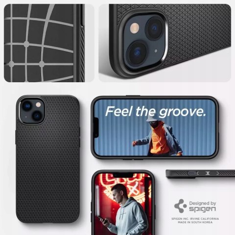 Etui Spigen Liquid Air TPU do iPhone 14 Plus / 15 Plus Czarny